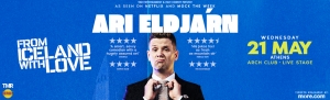 &Delta;&epsilon;&lambda;&tau;ί&omicron; &Tau;ύ&pi;&omicron;&upsilon;  ARI ELDJ&Aacute;RN - ''FROM ICELAND WITH LOVE''  &Tau;&Epsilon;&Tau;&Alpha;&Rho;&Tau;&Eta; 21 &Mu;&Alpha;Ϊ&Omicron;&Upsilon;  &Sigma;&Tau;&Omicron; ARCH CLUB