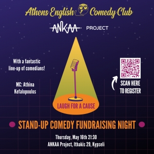Stand-up comedy fundraiser for ANKAA Project, by the Athens English Comedy Club!